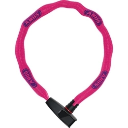 ABUS Accessories ABUS Catena 6806K Neon Pink Chain Lock - Plastic Coated Bicycle Lock - Square Chain with ABUS Security Level 6-85 cm - Pink