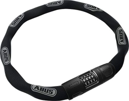ABUS Bike Lock ABUS Chain Lock 8808C, Sturdy Combination Lock, Made of Specially Hardened Steel, Easy-to-Read Numbers With Cover, ABUS Security Level 9