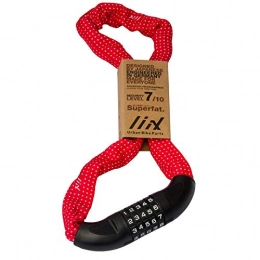 ABUS Accessories Abus Liix Design Sumo Polka Bike Lock Red 85cm combination lock