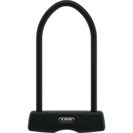 ABUS Bike Lock ABUS U-lock Granit 460 and SH B Bracket, Bike Lock with 12 mm Round Shackle and Reversible Key, ABUS Security Level 9, Black