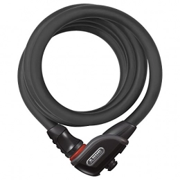 ABUS Accessories Abus Unisex's Phantom 8950 Texfl Coil Cable Lock, Black, 180 cm