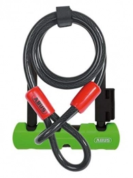 ABUS Bike Lock ABUS Unisex's Ultra 410 Mini Cable D-Lock, Black, 140 mm