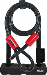 ABUS  ABUS Unisex's Ultra 410 Mini LS (7”) + Cobra 10 / 120 Black Bike Lock, 5 UK
