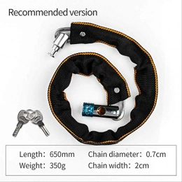 Rioneon Bike Lock Advanced anti-theft bicycle lock Bicycle Lock Safe Metal Anti-theft Outdoor Bike Chain Lock Security Reinforced Cycling Chain Lock Bicycle Accessories recommended version
