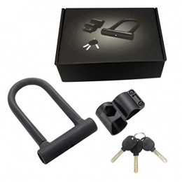 Ailan Accessories Ailan Bike Security U Lock Outdoor Anti-Theft Motorcycle Scooter Bicycle Strong D Lock Black
