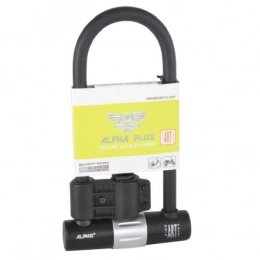 Alpha Plus Bike Lock Alpha Plus 320mm D / Shackle Bike Lock & Carry Bracket APL8010 - Hardened Steel