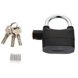 Angoily Accessories Angoily Anti Theft Alarm Locks Bicycle Lock Security Key Lock for Door Road Mountain Bike Padlock ( Black )