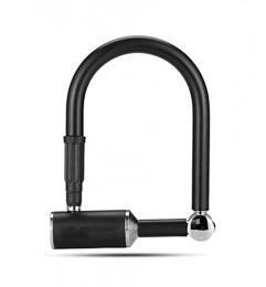 LYHELYJ Accessories Anti Theft Strong U Lock Bike Security Electronic Car Bicycle Lock Steel MTB Mountain Road Bike Lock Bicycle Accessories (Color : Black, Size : 212x122mm)