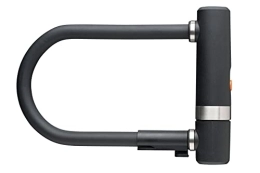 AXA Bike Lock AXA Unisex Adult Bike D-Lock with Security Cable High Security D-Lock - Black, One Size