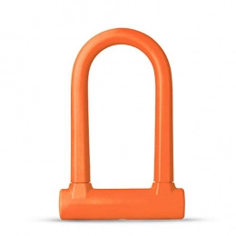 AXROAD MALL Accessories AXROAD MALL Bold Anti-theft Road Mountain Bike Lock Bicycle Riding Lock Bicycle Lock Double Open U-lock Bicycle Accessories (Color : Orange, Size : One size)