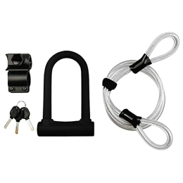 AYKONG Bike Lock AYKONG Portable Anti Theft Bike Lock Bike Locks Heavy Duty Security U Cable Lock With 1.2M Flex For Road Mountain Electric Folding
