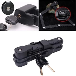 AYKONG Accessories AYKONG Portable Anti Theft Bike Lock Bike Locks Universal Folding Lock Steel Cable Anti-Theft Riding Tool For Road (Black)