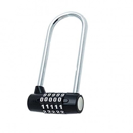 Berhgjjsds 5 Password Combination Password Lock， Antitheft Alloy Steel U Shape Lock， Pad Lock ，Glass Door Lock， Bicycle Motorcycle Lock