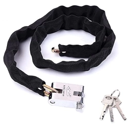 WANLIAN Bike Lock Bicycle Chain Lock, Safety Chain Lock kit, Heavy Duty Motorcycle Lock, Chain Lock, 8mm Heavy Duty Lock with 3 Keys, Very Suitable for Motorcycles, Motorcycles, Bicycles, generators, Gates, Bicycles, Scooters.