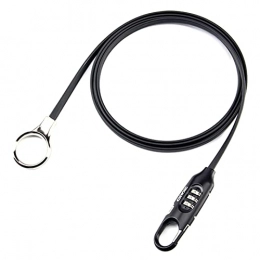 Gidenfly Accessories Bicycle Lock 180 cm Bicycle Cable Chain Lock with 3 Digital Codes 1000 Resettable Codes Reinforced Zinc Alloy Lock for Bicycles Motorcycles Scooters Gates