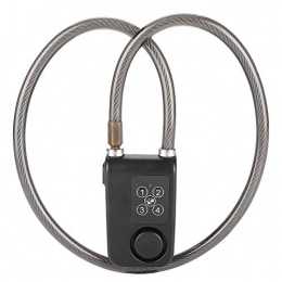 Vikye Accessories Bicycle Lock, 4 Digit Waterproof 110dB Anti-Theft Alarm Lock for Road Bike Smart Cycling Lock