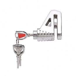 GUANGHEYUAN-J Accessories Bicycle Lock 6mm Motorcycle Lock Mountain Bike Anti-Theft Padlock Brake Anti-Theft Accessory Scooter Moto Security Easy to Install (Color : Silver)