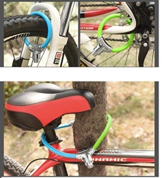 Gangkun Accessories Bicycle Lock, Anti-Theft, Mountain Bike, Portable Lock, -Orange