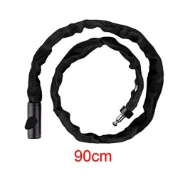 WCNMB Bike Lock Bicycle lock Bicycle Lock Mountain bike Road Bike Safety Anti-Theft Outdoor Cycling Security Chain Lock with 2 Keys Motorbike Bicycle Accessories Lock Convenient and durable ( Color : Black 90cm )