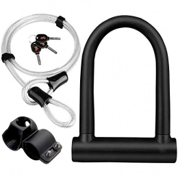 Samine Bike Lock Bicycle Lock Bike Locks 1.2m Steel Cable High Security Combination 21x16cm