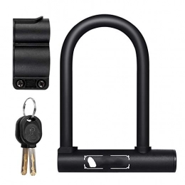 Lzcaure Accessories Bicycle Lock Bike U Lock Universal Security Anti Theft Lock With Mounting Bracket 2 Keys For All Bicycle Motorbike Gate Fence