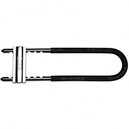 SHABI Accessories Bicycle Lock Double Door U-shaped Lock Shop Door Lock Bicycle Lock Glass Door Lock Suitable For Bicycles And Motorcycles (Color : Black, Size : 40.8cm)