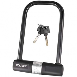 LQLQL Bike Lock Bicycle Lock, Double Key for Password Key, Anti-hydraulic Anti-theft Anti-theft, Suitable for Glass Door, Bicycle, Mountain Bike, black
