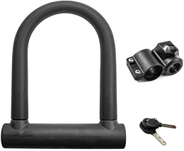 SONG Bike Lock Bicycle U-Lock Anti-Hydraulic Shear Electric Battery Motorcycle Anti-Theft Lock Fixed Bicycle Accessories Bike Cable Lock (Color : B)