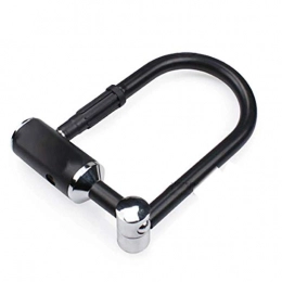 CXD Accessories Bicycle U-Lock, Anti-Theft Steel Motorcycle Gates Fences Security Lock Key Lock Security Strong Cycling Bike Lock, 1