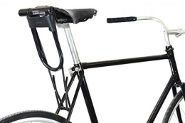 Bicycle U-Lock Holster for Kryptonite Bike Lock - Black Leather