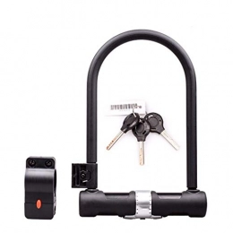 Style wei Accessories Bicycle U Lock with Sturdy Mounting Bracket and Three Solid Brass Key U-shaped Shackles for Bicycles and Motorcycles