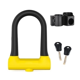 LYHELYJ Accessories Bicycle U-Shaped Lock MTB Road Bike Wheel Lock 2 Keys Anti-theft Safety Motorcycle Scooter Cycling Lock Bicycle Accessories