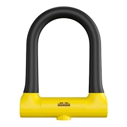 DXSE Accessories Bicycle U-Shaped Lock Safety Lock for Bicycle Accessories for Motorcycle Electric Scooter Mountain and Road Bike Lock (Color : 1-XRU102-Yellow)