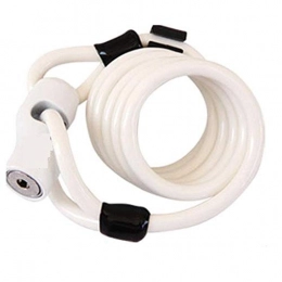 LANZHEN-RY Bike Lock Bicycle Wheel Lock 2 Key Anti-Theft Motorcycle Mountain Bike Bicycle Road Safety Bicycle Cable Lock (Color : White)