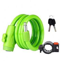 Wash basin-FEI Accessories Bike Bicycle Lock Anti Theft Bicycle Lock Bike Lock Bike Anti Theft Lock Plastic Wire Cable Locks Safety Bike Accessory(Green)