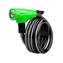 GORS Bike Lock Bike Lock 1.5m Steel Wire Anti Theft Bicycle Cable Lock Security MTB Road Motorcycle Bike Equipment Universal Accessories (Color : Green)