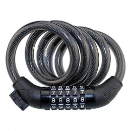 Bike Lock,5 Digit Resettable Number Bicycle Combination Cable Locks with Mounting Bracket,Security Anti-Theft/Black / 1.2M