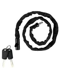 Smartooll Accessories Bike Lock, Bicycle Chain, Bicycle Chain Lock with Key, Bike Locks Heavy Duty, 6mm Thick Safety Bicycle Chain Lock, for Bicycles, Motorcycles, Scooters(120cm, Black)