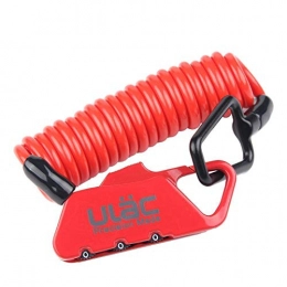 LQLQL Accessories Bike Lock Bicycle Scooter, Fold Chain Heavy Duty Alloy Steel Foldable Lock, Red