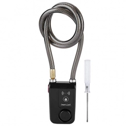 Fockety Accessories Bike Lock Cable, 80cm, Smart Bluetooth Lock, Keyless Security Bike Lock for Road Bike Mountain Bike