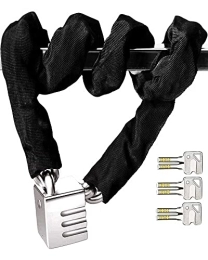 N\C Bike Lock Bike Lock Chain Anti Theft Security , with Keys Chain Lock for Bike, Motorcycle, Bicycle, Door, Gate, Fence, Grill (3.28ft)