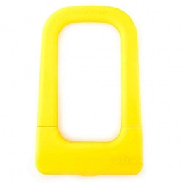 SEHNL Accessories Bike Lock With 3 Keys Security Anti-theft Bicycle Lock Magnesium Alloy Strong Padlock For Bicycle Motorcycle Cycle U Lock (Color : Yellow)