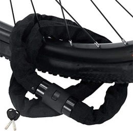  Accessories bike lock with key anti theft Bicycle Lock Bike Lock Cycling Lock Bicycle Chain Lock Heavy Duty Cycle Cable Locks High Security Level For Bikes, Bicycle, motorbikes, Motorcycles, Black