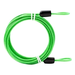 DFGJS Accessories Bike locks heavy duty, Lock Anti-theft 2 Meters Double Loop Lightweight Motorcycles Car Cover Security Steel Wiring Cycling Strong Braided Bike Chain (Color : Green)
