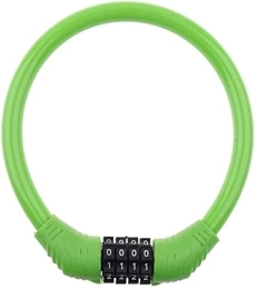 Yannaky Accessories Bike theft lock chain, Bike lock Bike Lock Bicycle Password Steel Cable Wire Lock Chain Safety Security Bike Cycling Color Safe Lock Pad Combination-green bicycle lock (Color : Blue) ( Color : Green )