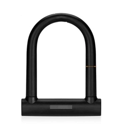 UFFD Accessories Bike U Lock, Bicycle Locks, Steel Chain Cable, Durable & Anti-Thef, High-Security Heavy Duty U Lock, with Mount Bracket. (Color : Black, Size : 16cmx17cmx14cm)