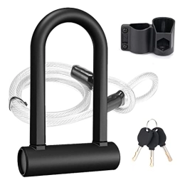 CYCROWN Accessories Bike U Lock - Bicycle U Lock with Sturdy Mounting Bracket for Bicycle, Electric Scooter and Motorcycle