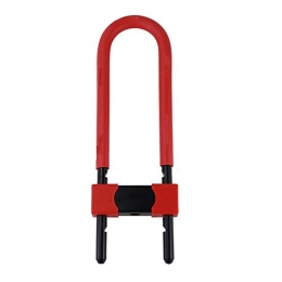 TASGK Bike Lock Bike U Lock, Durable High Strength Black Steel Bike Lock, Easy To Use, Compact, Hardened Steel, Anti Drill, Pick Resistant Standard Lock Comes with 6 Keys, 1pc