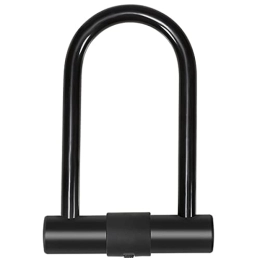 UFFD Accessories Bike U Lock Heavy Duty Bike Lock Bicycle U Lock, Length Security Cable With Sturdy Mounting Bracket For Bicycle, Motorcycle And More (Color : Black, Size : 187mm-122mm)