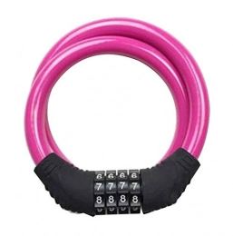 Black Temptation Accessories Black Temptation Coiled Secure Resettable Combination Bike Cable Lock [H
